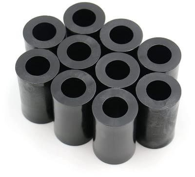 Dailygoods - Afstandshulzen - Afstandsstukken voor componenten - Zwart - Sluitringen - HD-polyethyleen - Ideaal voor M8 toepassingen - Verpakking van...
