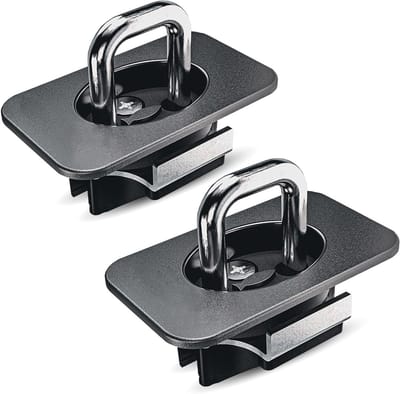 2 Stuks Uittrekbare Bevestigingshaken voor de Laadbak van Ford F150 en Super Duty, Geschikt voor Raptor 2017-2024, Robuuste Verankering en Eenvoudige Installatie