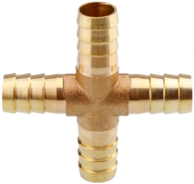 Dailygoods- Slangfitting 4-weg - Slangkoppeling - Koppelstuk - Adapter - Connector - Lekvrije verbinding