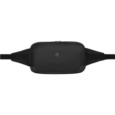 Victorinox Altmont Modern Heuptas met Oortelefoon Geluidvak en Smartphone 3L Antibacterieel Perfect voor Internationale Zwarte Zak, Capaciteit, black