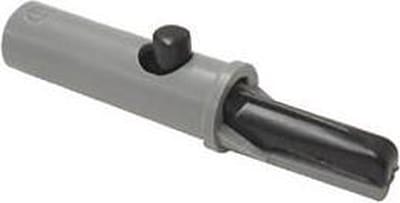 GEISOLEERDE KROKODILLENKLEM 4mm 6A / ZWART (AK 10) (HM34016A)