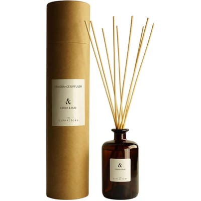 L'Olphactory, Cèdre & Oud, Bâtonnets Parfumés, Diffuseur d'Arôme par Capillarité, 500 ml