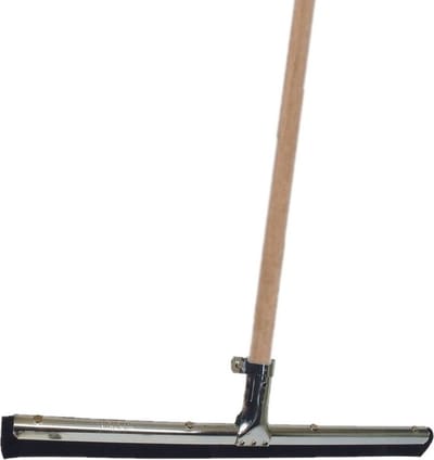 Betra Vloertrekker/douchetrekker - voor water metaal / rubber 45 cm - met houten steel - 130 cm