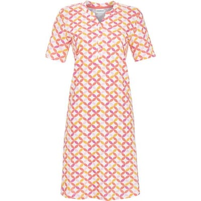 Ringella nachthemd grafisch roze - Roze - Maat - 38