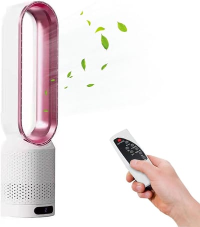 toren ventilator - luchtreinigers -Circulatie - Bladloze - Ventilator - Ultra-Stille - Slaapzaal - Bureau - Vloer -Elektrische - Toren -Zonder -Blad - Ventilator - Ventilator - Rozerood