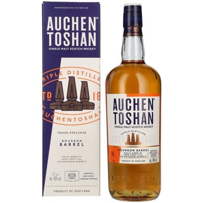 Auchentoshan BOURBON BARREL Single Malt Scotch Whisky Travel Exclusive 40% Vol. 1l in geschenkverpakking