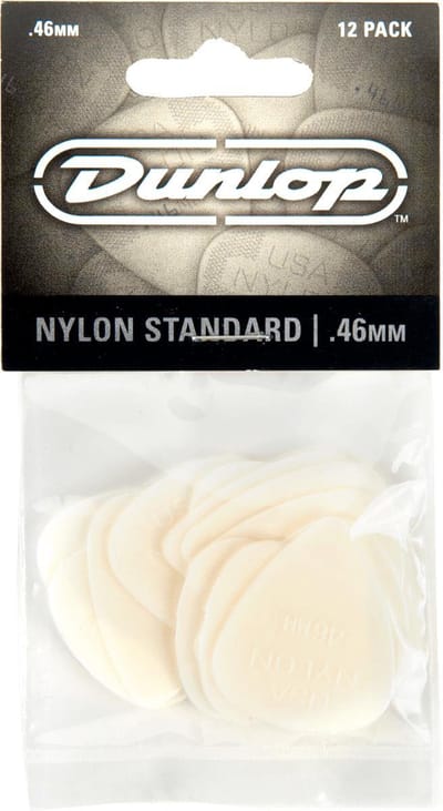 Dunlop Nylon Standard .46 Plectrum 12-Pack - Plectra