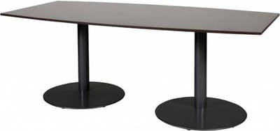 Vergadertafel - Linesto 200x100 tonv. logan - zwart frame