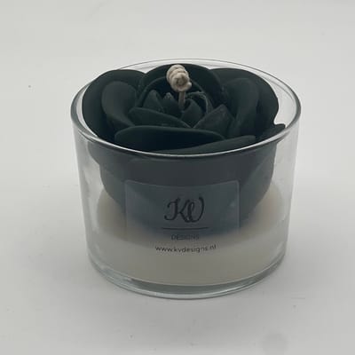 Kaars in glazen pot - 690