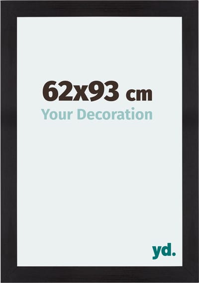 Your Decoration - Fotolijst 62x93 cm - MDF - Zwart Houtnerf - Mura