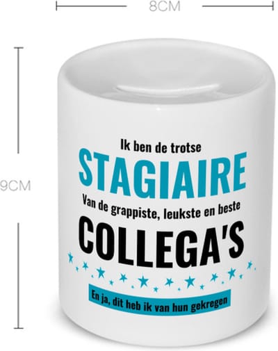 Akyol - ik ben de trotste stagiaire van de grappigste, leukste en beste collega's, en ja dit heb ik van hun gekregen koffiemok - theemok - Stagiair - trotste stagiaire - collega's - werknemers - verjaardagscadeau - leuke cadeau - gift - 350 ML inhoud
