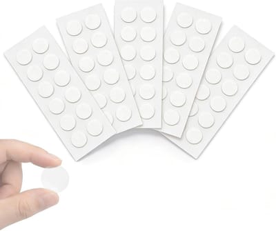 Nano Plaksticker - Dubbelzijdige Plakpunten - Voorwerpen Bevestigen - Extra Sterk Herbruikbaar - 2 cm Diameter - Transparant