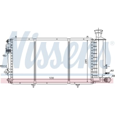 Radiator, motorkoeling NISSENS 61357