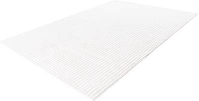 Lalee Plush - Japandi Vloerkleed - Superzacht - gestreept Karpet - Tapijt hoog laag polig effen Fluffy 160x230 cm ivoor gebroken wit