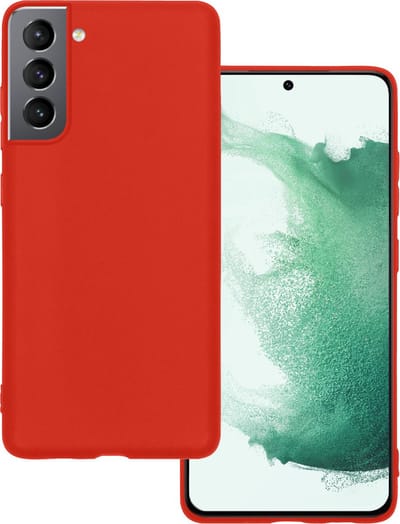 Hoesje Geschikt voor Samsung Galaxy S22 - Sterk & Shockproof - Hoes Cover - Siliconen Case - Rood