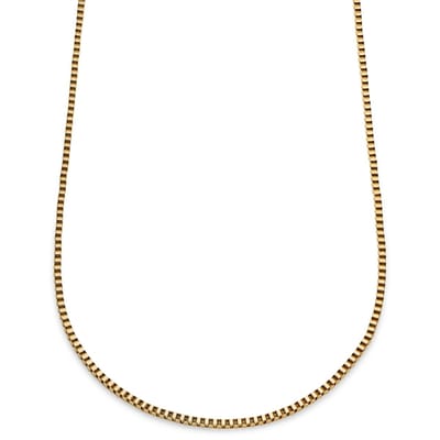 Essentials | 3 mm Goudkleurige Ketting met Vierkante Venetiaanse Schakels