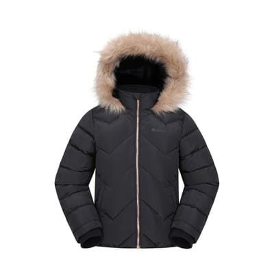 Mountain Warehouse Kinder/Kinder Galaxy Kort Gewatteerd Jasje (Zwart)