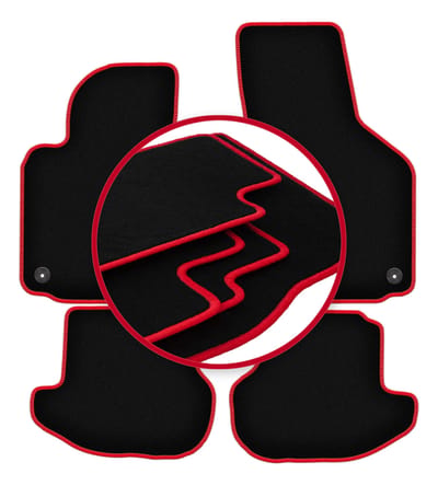 CARLUX-RED automatten voor: Volkswagen Eos cabrio (2005-2015)