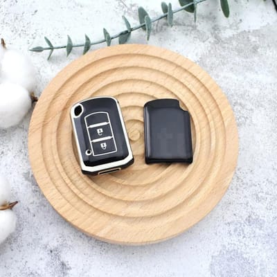 Voor Mitsubishi Eclipse Cross Asx Lancer Ex Galant Outlander Pajero 2/3 Knoppen Shell Fob Houder Tpu Auto Sleutelhoes Case Keyless