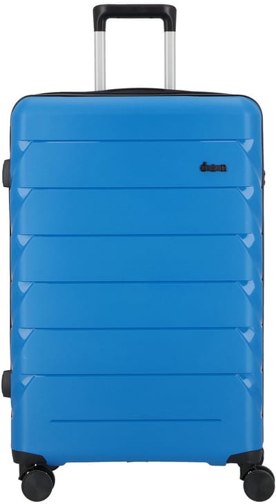 d & n Travel Line 4100 4 wielen Trolley L 74 cm - Harde bagage - TSA slot - blue