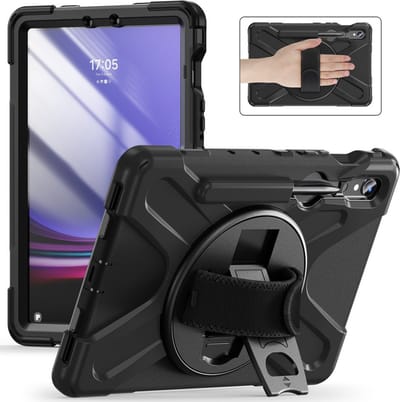 Coverup Tablethoes geschikt voor Samsung Galaxy Tab S10 Lite / S10 FE / S9 FE / S9 / S8 / S7 Hoesje - Heavy Duty Case - Zwart