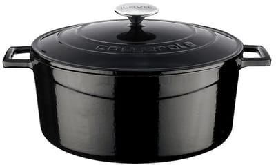 Lava Braadpan - 28 cm - 6.71 liter - Gietijzer - Zwart