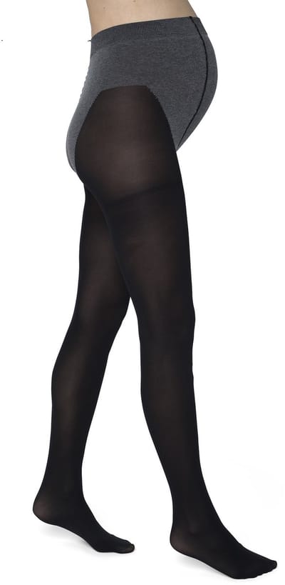 Bonnie Doon Zwangerschaps Panty 70 Denier maat S/M Zwart - Dames Panty - Maternity - Zwangerschapspanty - Uitstekend Draagcomfort - Verstevigde Buik Band - Extra Katoen - Snijdt Niet - Black - BP201906.101