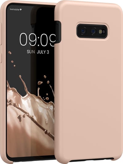 kwmobile telefoonhoesje geschikt voor Samsung Galaxy S10e - Hoesje met siliconen coating - Smartphone case in oudroze