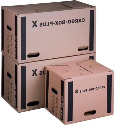 Verhuisdozen - Boekendozen Opslagdozen - Veilig Verhuizen - Praktische Handgrepen - 560 x 293 x 330 mm - Bruin