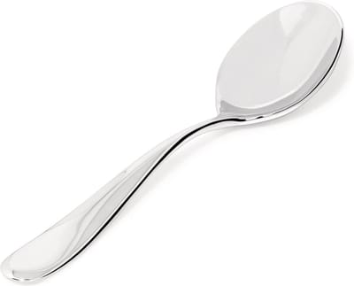 ​Alessi Serveerlepel Nuovo Milano - 5180/11 - Ontworpen door Ettore Sottsass - Hoogwaardig 18/10 Roestvrij Staal - Elegant en Tijdloos Design - Lengte 24 cm - Vaatwasserbestendig - Ideaal voor het Serveren van Diverse Gerechten​