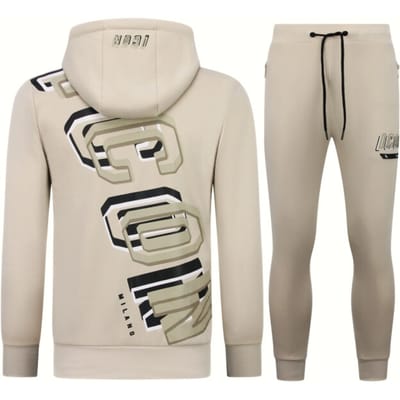 Trainingspakken - Tracksuit ICON - Joggingpak Heren - Huispak Heren Volwassenen - Twinset - 5732 - Bruin