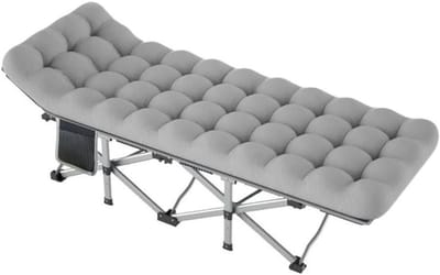 Opvouwbaar Bed - Kampeerbed Logeerbed - Kamperen Dutjes Reizen - Compact Lichtgewicht - 190x67cm - Zwart