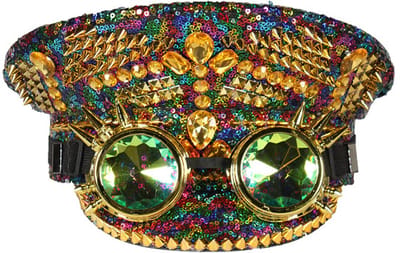 Carnaval Admiraal Luxe Cap - Party Delight - Multicolor - Volwassenen - One Size - Unisex