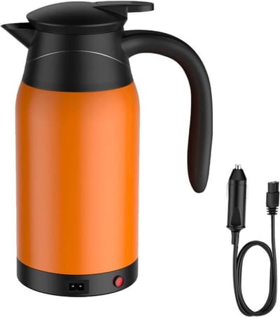 ApexArte® Waterkoker 12v voor Auto - Heetwaterdispenser Klein - Oranje