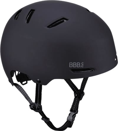 BBB Cycling Wave Kinderhelm Fiets - 3 tot 7 Jaar - Lichtgewicht - Verstelbaar - Wasbare Padding - Fietshelm Meisjes en Jongens - Fietshelm Kinderen - Mat Zwart - Small: 51-55 CM - BHE-150