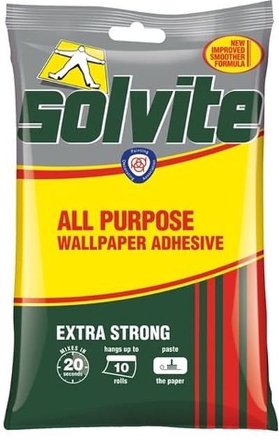 Solvite - Universele behanglijm - 185 g, 10 rollen - binnen 20 seconden klaar