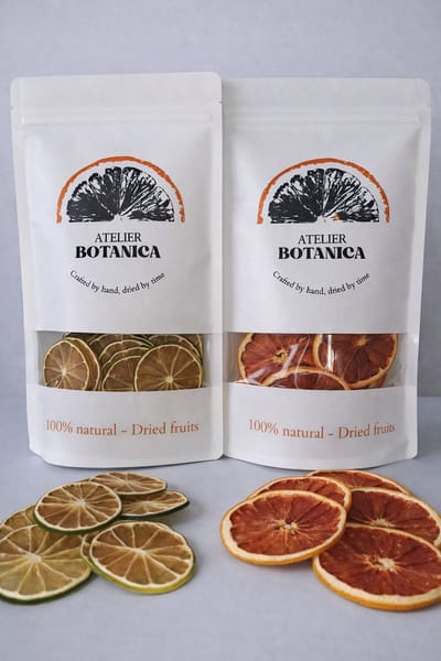 Gedroogde limoenschijfjes en grapefruitschijfjes 2 x 100g – cocktail garnering, thee, decoratie