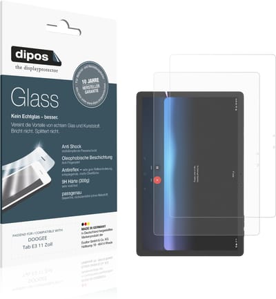 dipos – 2x Matte Pantserfolie geschikt voor DOOGEE Tab E3 11 Zoll | 9H Screenprotector