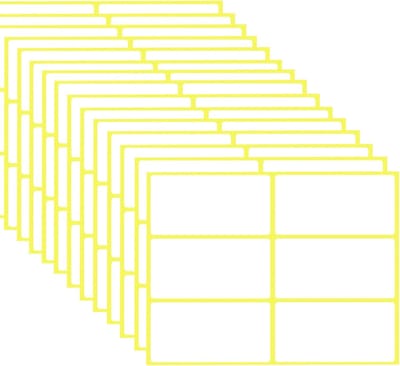 Thijox - 90 stuks Zelfklevende Etiketten 50 x 100 mm - Universele Organisatie- en Labelstickers voor Keuken, Kantoor, Slaapkamer - Creatieve Labeling