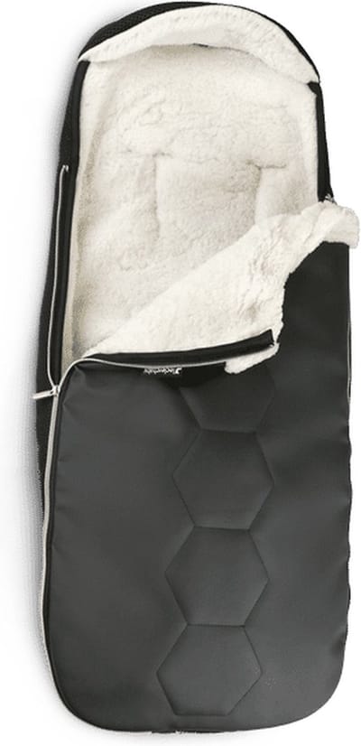 Leclerc Hexagon - Voetenzak Buggy - Kinderwagen Deken - Voetenzak Kinderwagen - Baby Voetenzak - Wandelwagen - Babyzak - Universeel - Carbon Black