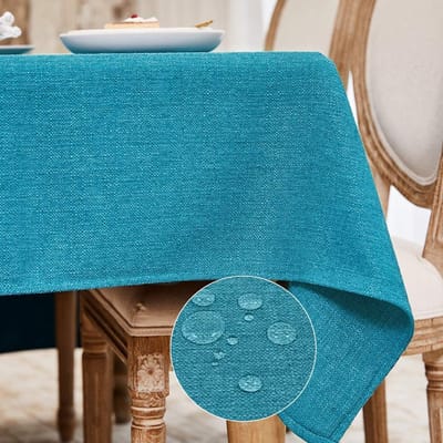 Dailygoods- Tafelkleed Waterdicht - Rechthoekig Kunstlinnen - Wasbaar - Kreukvrij - Tafeldecoratie - Stijlvol en Duurzaam - Tafelbedekking