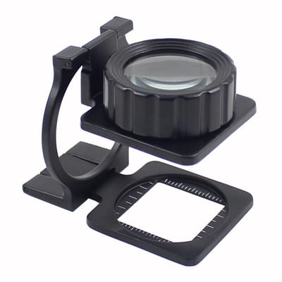 Dailygoods - Vergrootglas 20X met Spiegel en Draagbaar Ontwerp