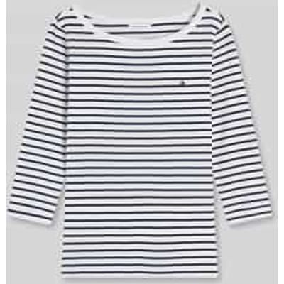 Tommy Hilfiger Cody Boat-neck 3/4 Sleeve Breton Stripe Ecru/dark Night Navy Taglia: XS | Maglie a manica lunga Outlet | Donna | Nero