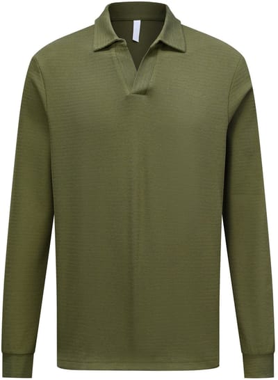 ALLTHEMEN Herren Katoenen shirt - kabelbreipatroon - S