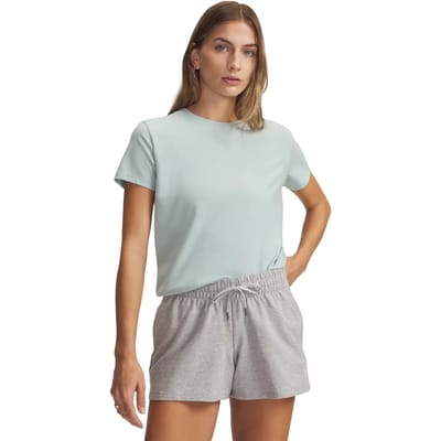 Under Armour UA HG Armour Comp SS-BLU Heren Sportshirt - Midnight Navy - Wit