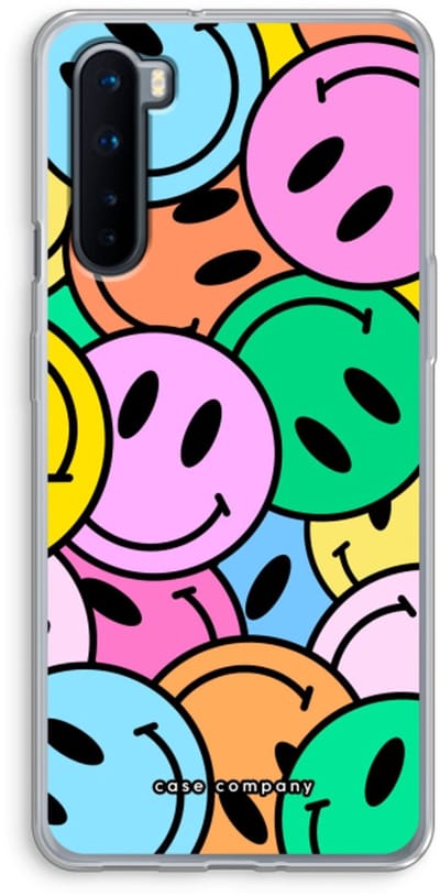 Case Company® - Hoesje geschikt voor OnePlus Nord hoesje - Smiley N°1 - Soft Cover Telefoonhoesje - Bescherming aan alle Kanten en Schermrand
