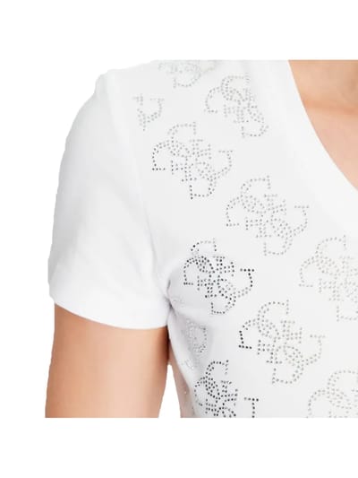 Guess dames T-shirt met strasssteentjes, maat 4g