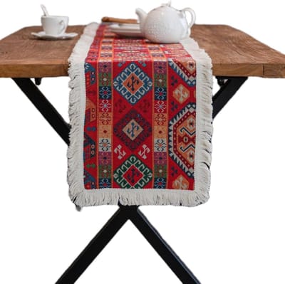Tafelloper, 1 stuk, 30 x 120-300 cm, seizoensgebonden zomer, keukentafeldecoratie voor binnen, 9 maten en 9 stijlen, keuken, eettafel, decoratie voor binnen en buiten, vakantie, feest,