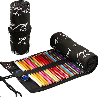 Pencil Case voor Kleurpotloden, 72 Holes, Draagbare Opbergtas voor Tekenmaterialen, Ideaal voor School en Kantoor