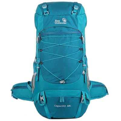 50L Kampeerrugzak Reistas Voor Mannen Klimmen Trekking Rugzak Waterdicht Nylon Buitensporten Bergbeklimming Vis Tas blue